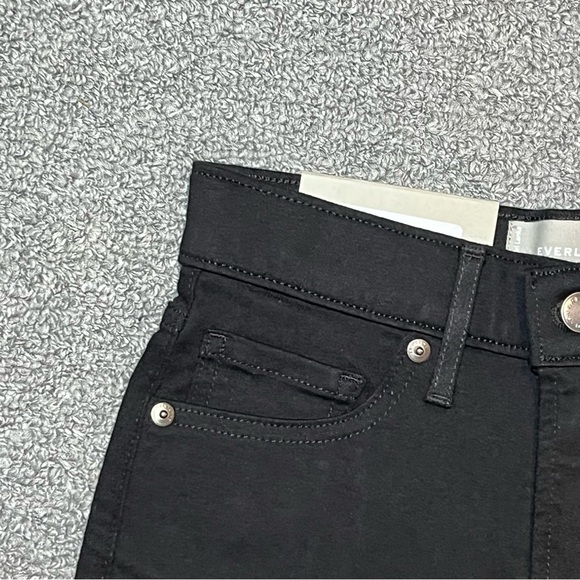 NWT Everlane The Way-High Skinny Crop Jeans Womens Size 25 Black Stretch - Picture 3 of 14